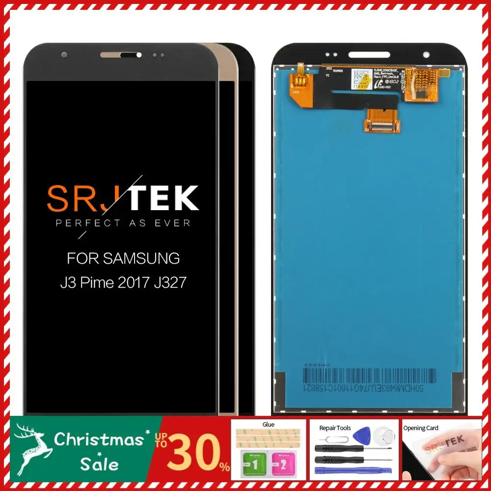 Для SAMSUNG GALAXY J327 lcd J3 Prime Emerge 2nd j327W J327V J327T J327P дисплей сенсорный экран в сборе Замена