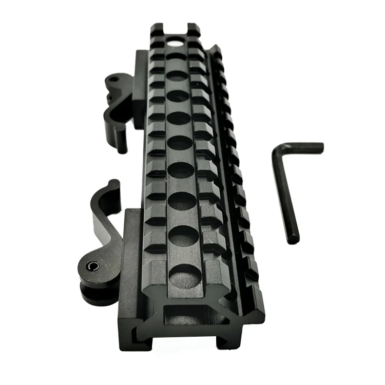 Компактный быстрый выпуск Picatinny Weaver Rail Scope Mount длинный двойной угол рельса& Riser QD кронштейн крепление 20 мм база