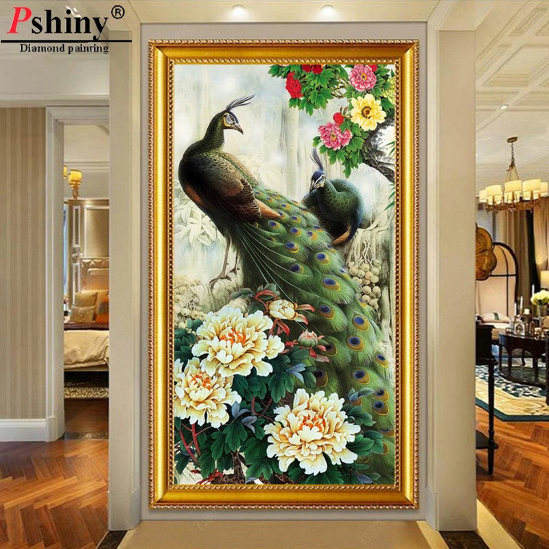 Pshiny 5d DIY алмазная живопись цветы вышивка крестиком полная квадратная дрель