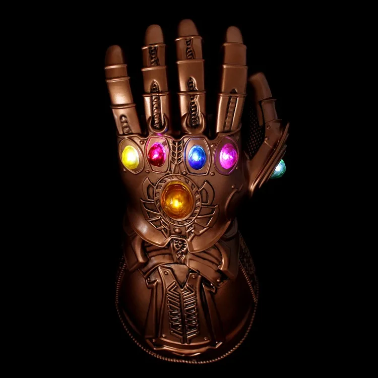 The Avengers 4 Endgame Thanos Led Infinity Gauntlet Cosplay Costumes Infinity Stones War Led Gauntlet Glove Kids Adult Size