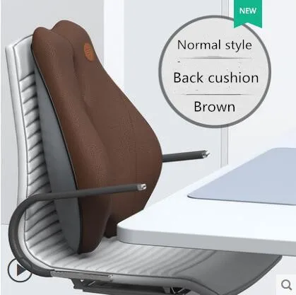 Memory Foam Office Chair Cushion Support Waist Back Orthopedic Pillow Lumbar Massage Hip Coccyx Pillow Car Seat Cushion Set Pad 