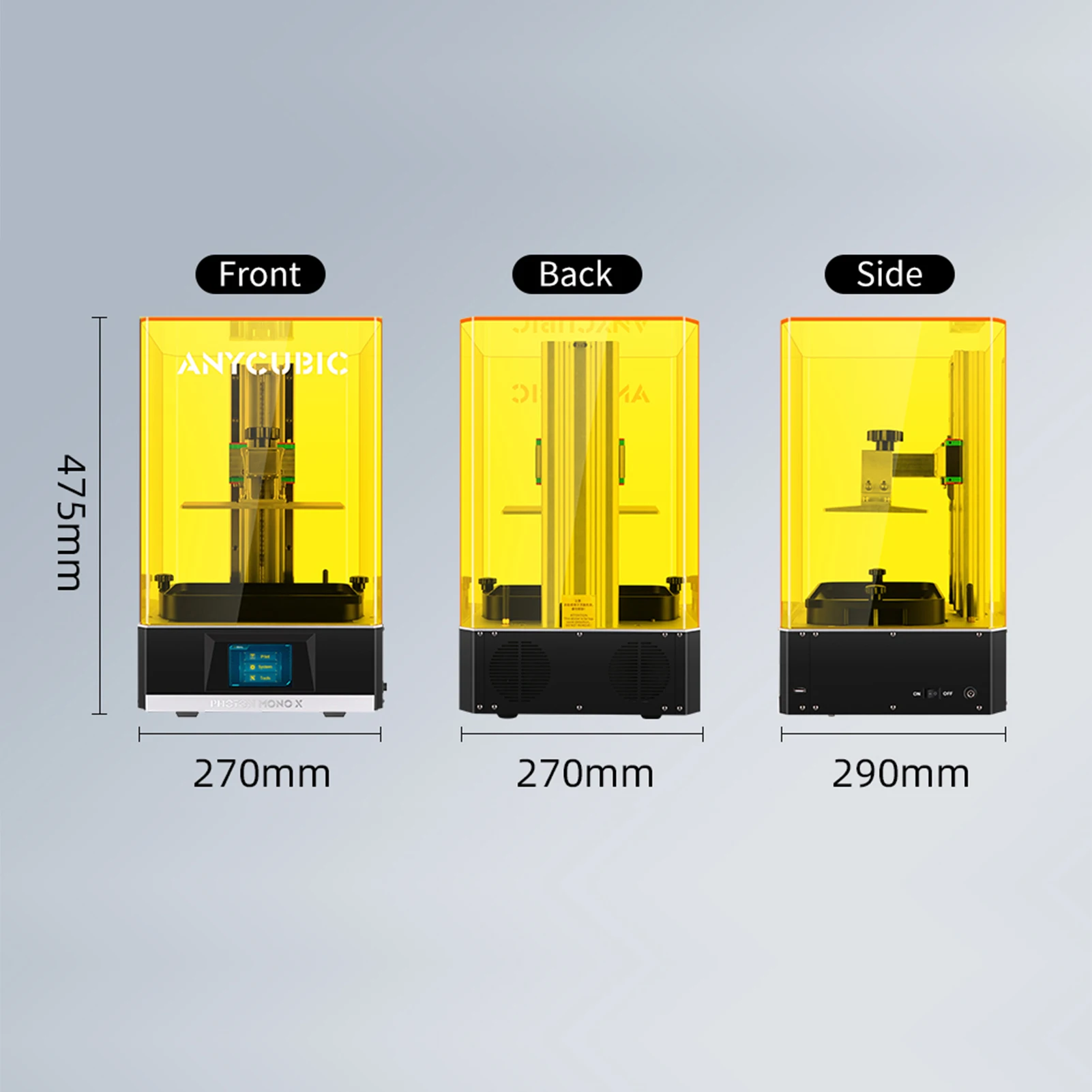 industrial 3d printer New Anycubic Photon Mono X 3D Printer 8.9''4K Monochrome LCD Large Print Size Support APP Remote Control SLA impresora 3d large 3d printer