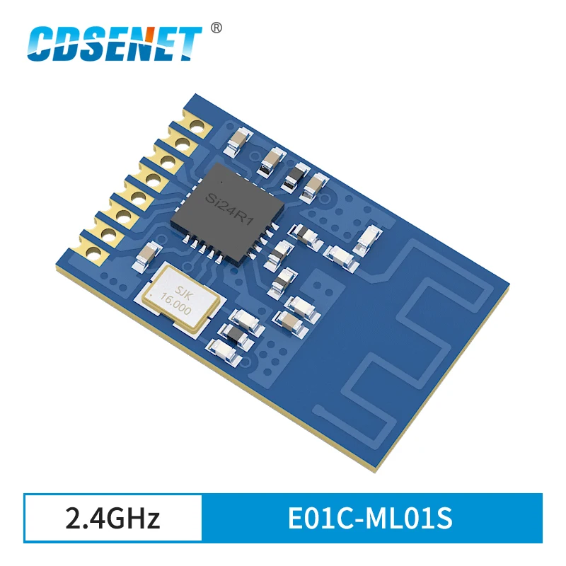 2 4 ГГц 7dBm Si24R1 SMD Беспроводной модуль Радиотрансивер IoT 0 3 км антенна PCB NRF24L01 низкая
