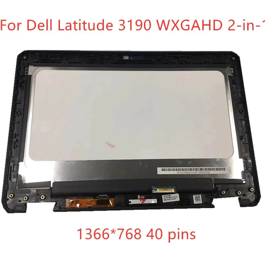 

11.6 inch For Dell Latitude 3190 LCD Touch Screen Display Complete Assembly replacement NV116WHM-A23 NV116WHM-N43 00WYGV 00G935