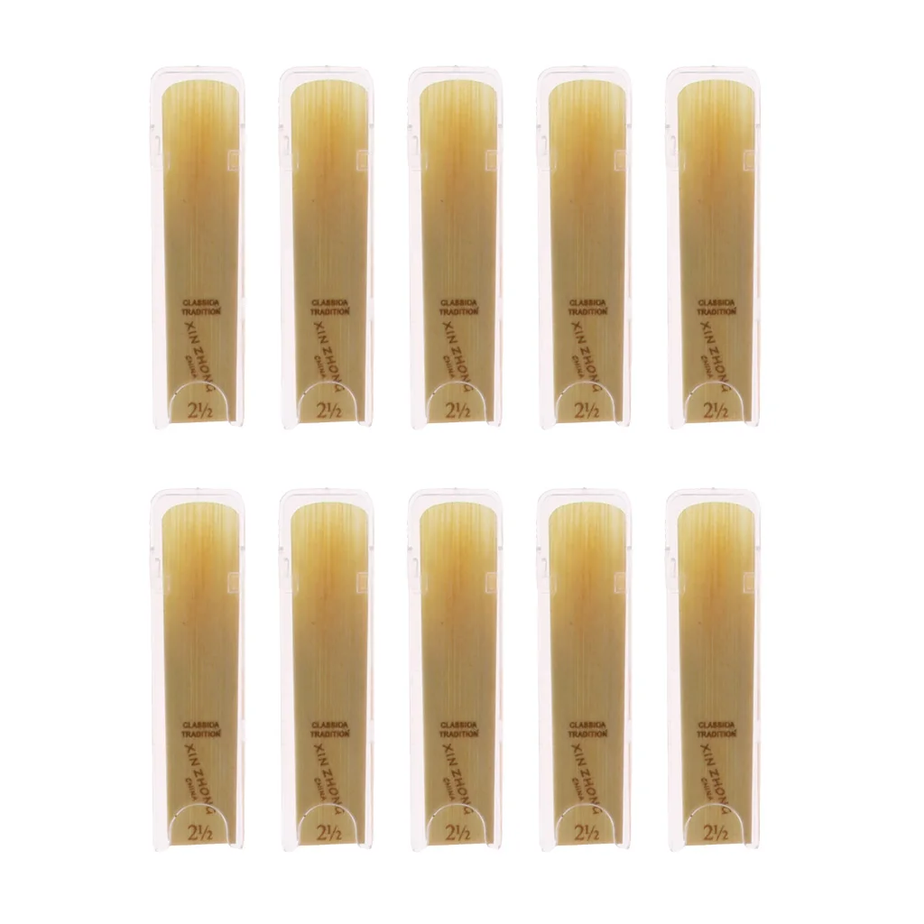 Professional 10 Pieces 2 1/2 Alto Saxophone Sax Reeds High Level Wind Instrument