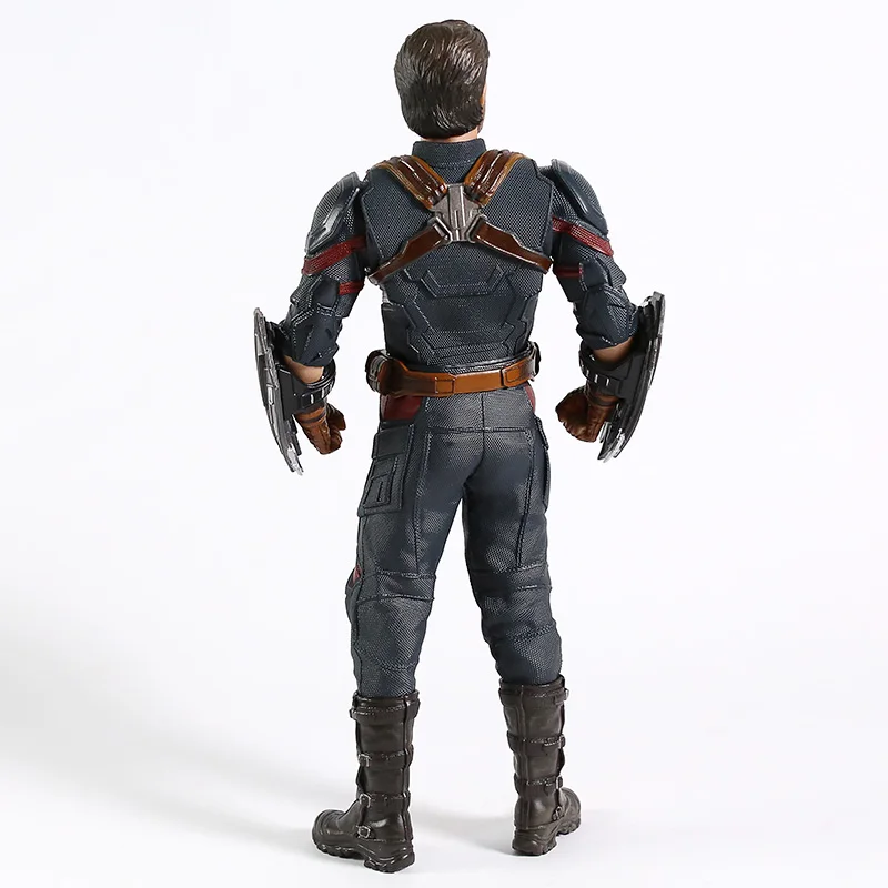 Капитан Америка черный щит версия Endgame ПВХ фигурка Коллекционная модель игрушки