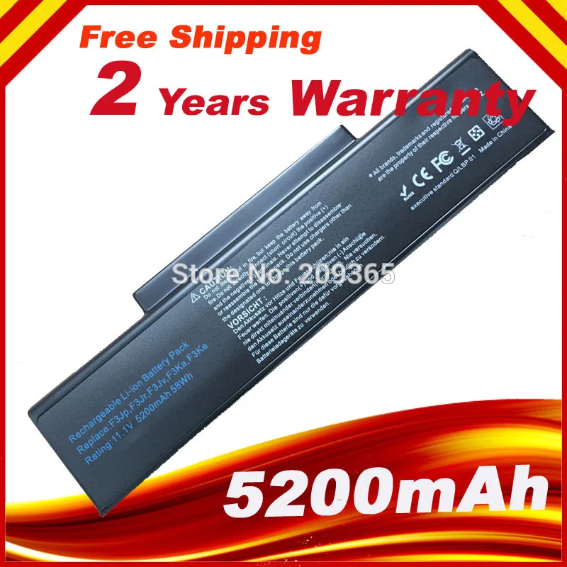 Аккумулятор для ноутбука A32-F3 90-NIA1B1000 90-NI11B1000 Asus A9 F2 F2F F2J F3 F3E F3F F3H F3J F3L F3P F3Q F3T F3U F3SA