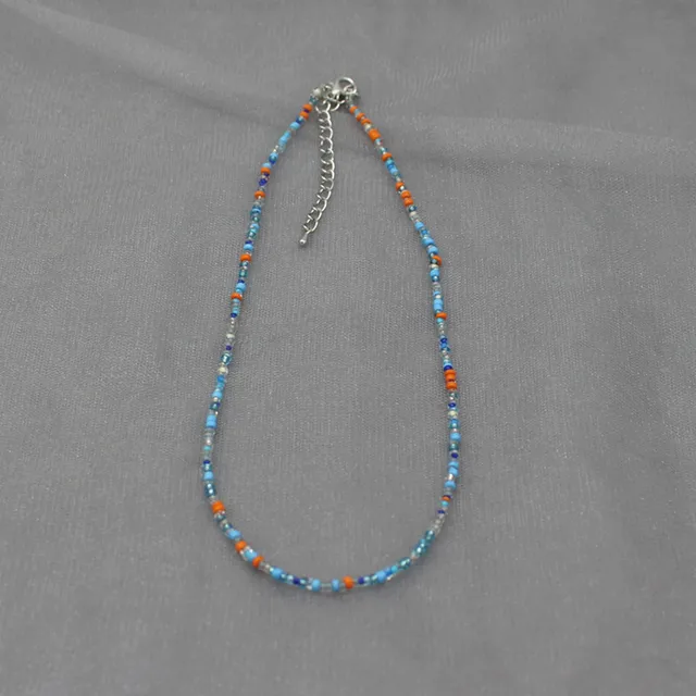 Collier ras du cou Simple en perles de rocaille pour femmes, Collier de bohème coloré fait à la main, cadeau de bijoux