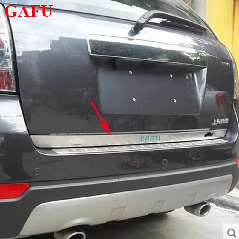 

Tailgate Rear Door Bottom Cover Molding Trim for Chevrolet CAPTIVA 2007 - 2017 Stainless Steel Back Door Sticker Car Accessories