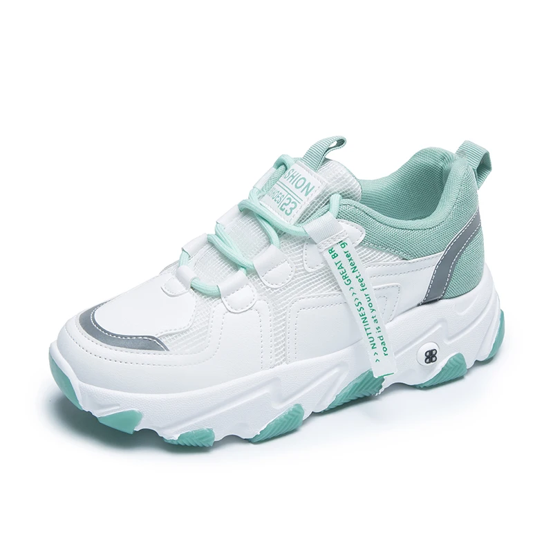 

Ladies running shoes mesh breathable sneakers lace non-slip wear-resistant jogging shoes fitness training student shoes