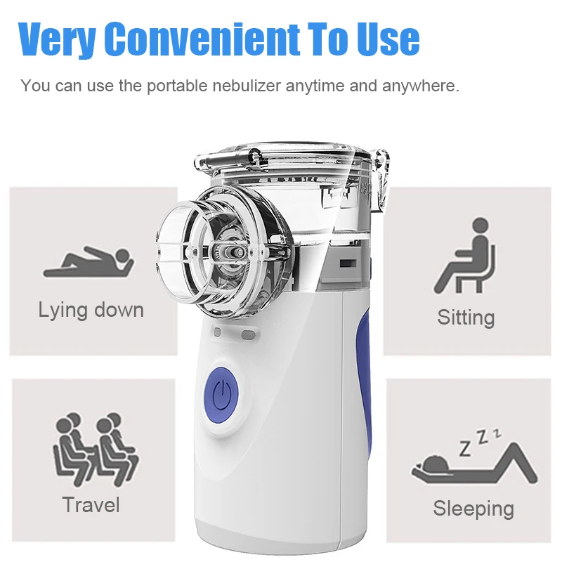 Портативный Перезаряжаемый ингалятор Nebulizer Мини Ручной Бесшумный