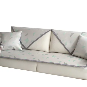 

New Ice Silk Sofa Covers Furniture Protector Couch Cover Universal Size Arm Chair Cover for Living Room Combination Sofa Towel