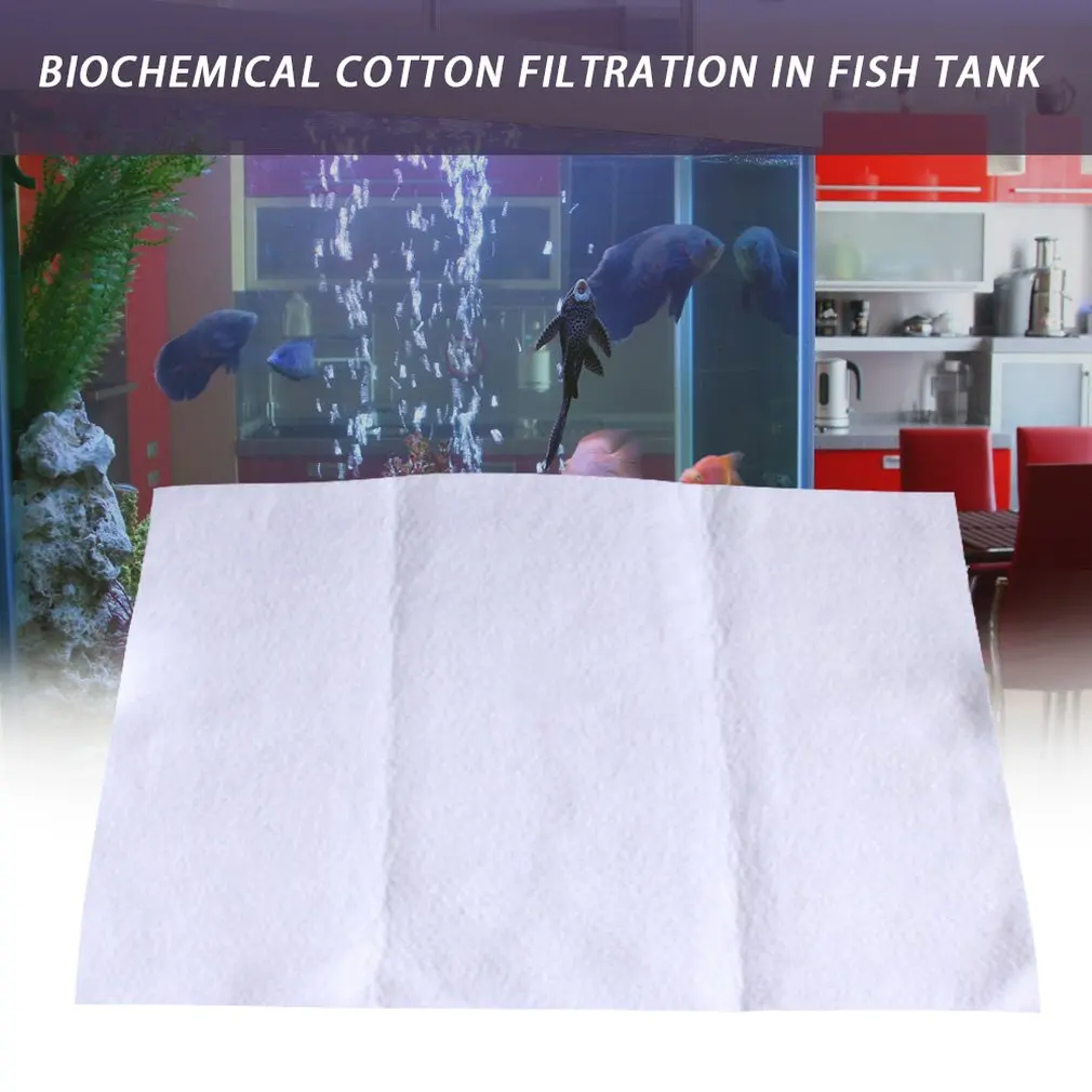 Фильтр хлопок аквариумный фильтр хлопок высокой плотности Биохимический хлопок аквариумный фильтр материал