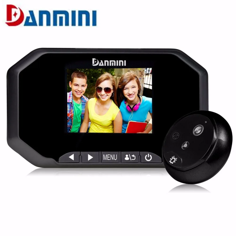 DANMINI 3," TFT lcd цветной экран дверной глазок ИК светодиодный светильник ночного видения дверной звонок с углом обзора 145 градусов