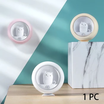 

Home Decoration For Bedroom Automatic LED Night Light Magnetic Desk Gifts Indoor Kids Room Motion Sensor ABS USB Rechargeable