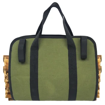 

Supersized Canvas Firewood Wood Carrier Log Camping Outdoor Holder Carry Bag Protect Shoulder Handbag Canvas Case