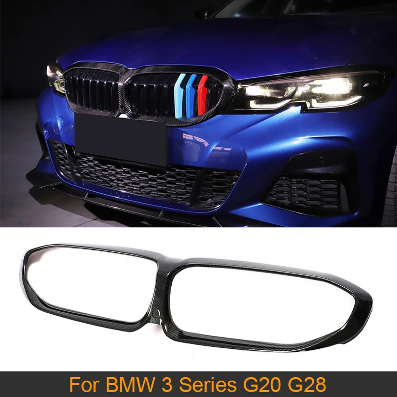Накладка на решетку переднего бампера для BMW 3 серии G20 G28 2019 2020 накладка из