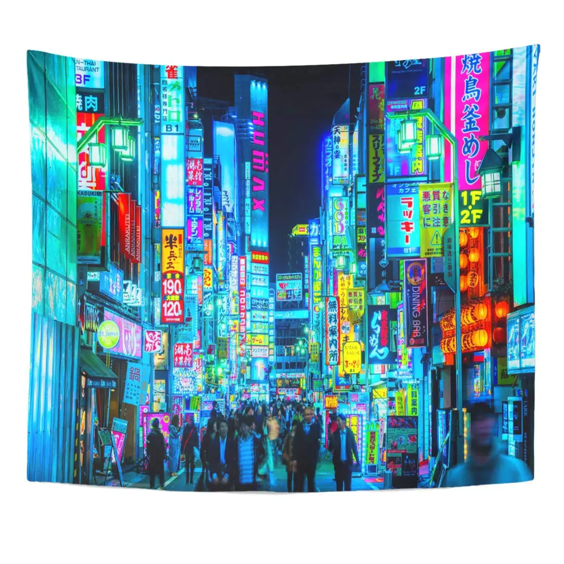 

Tokyo November 13 Billboards in Shinjuku Kabuki Cho District Home Decor Wall Hanging