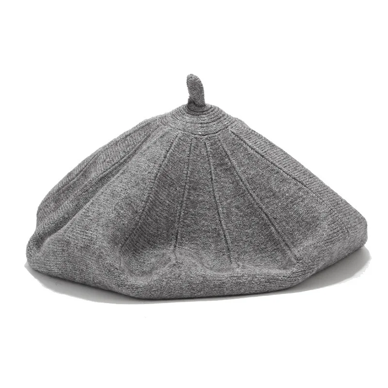KASURE New Fashion Two Using Way Lady Spring Winter Berets Hat Solid Color Vintage Painter Style Hat Women Wool Berets Caps