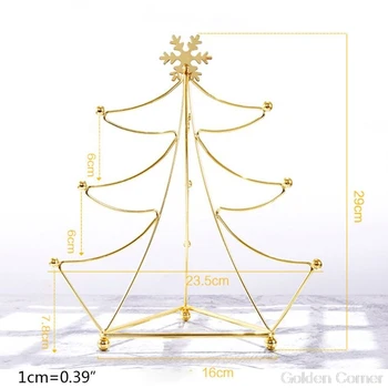 

Goldden Mental 6-Mug Holder, Christmas Tree Kitchen Tabletop Mug Tree,Coffee Mug Jy24 20 Dropship
