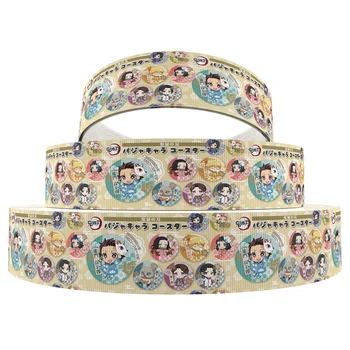 

Cartoon Christmas 50Y 1" 25mm Grosgrain Ribbon Fabric DIY Wrapping Party Hair Bow Decoration Art Sewing,50Yc10674