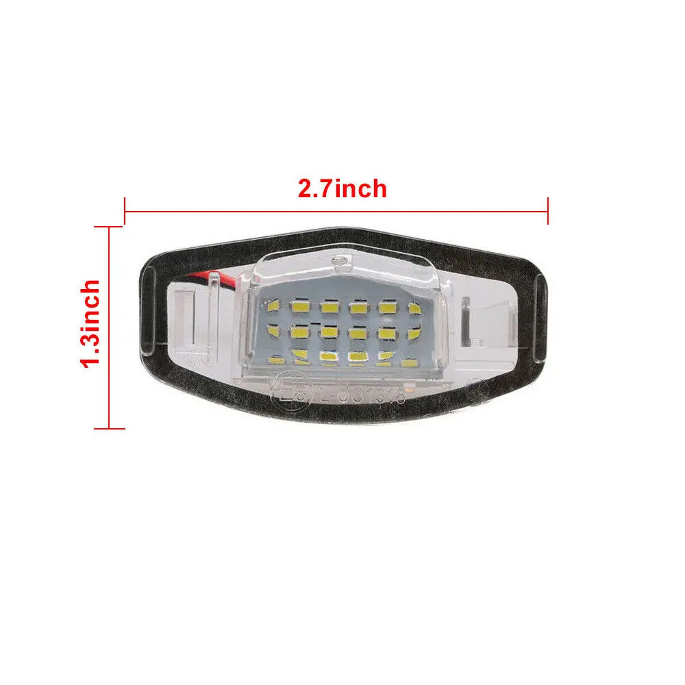 2pcs 18 SMD светодиодный светильник номерного знака для Acura TL TSX MDX Honda Civic Accord City 4D Odyssey