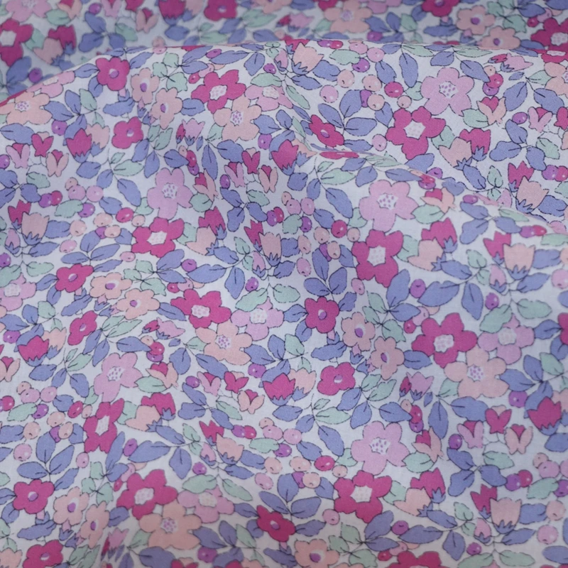 Betsy Berry Pink 100% Cotton 80S Like Liberty Fabric Stampa Digitale Per Cucire Abiti Di Stoffa Gonna Bambini Baby Designer Popeline