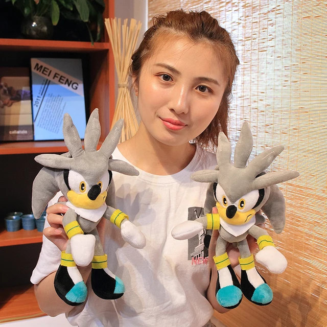  Sonic Plush 5pcs/lot 28cm Sonic Plush Army Rose Sonic Shadow  - Silver Hedgehog Mitts Knuckles Ehidna Soft Teddy Doll Gift CDDXWA : Toys  & Games