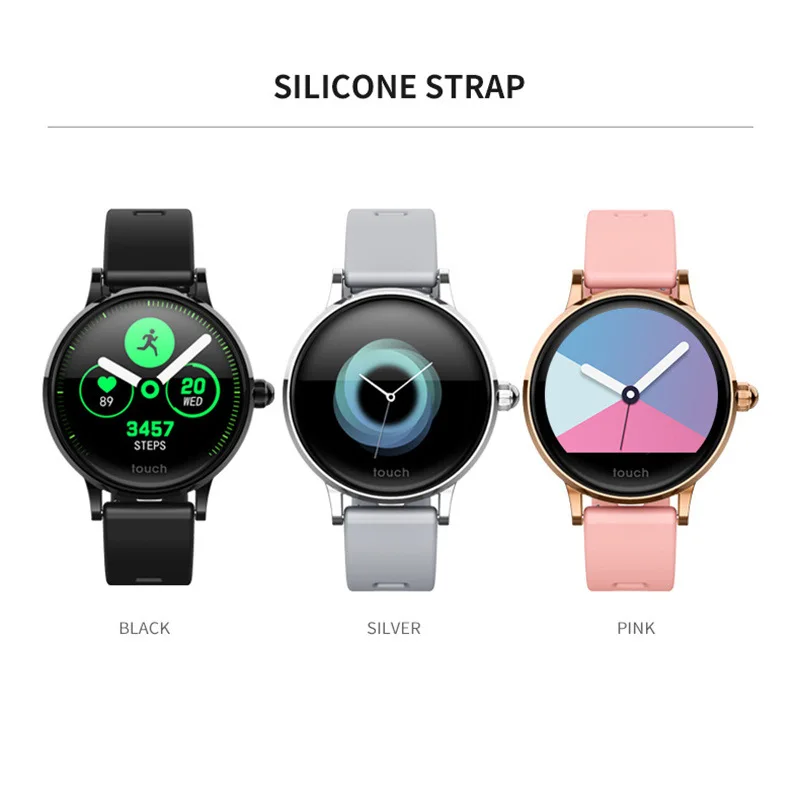 Women Bluetooth Smart Watch Waterproof Heart Rate Monitor for iOS Android New Arrival