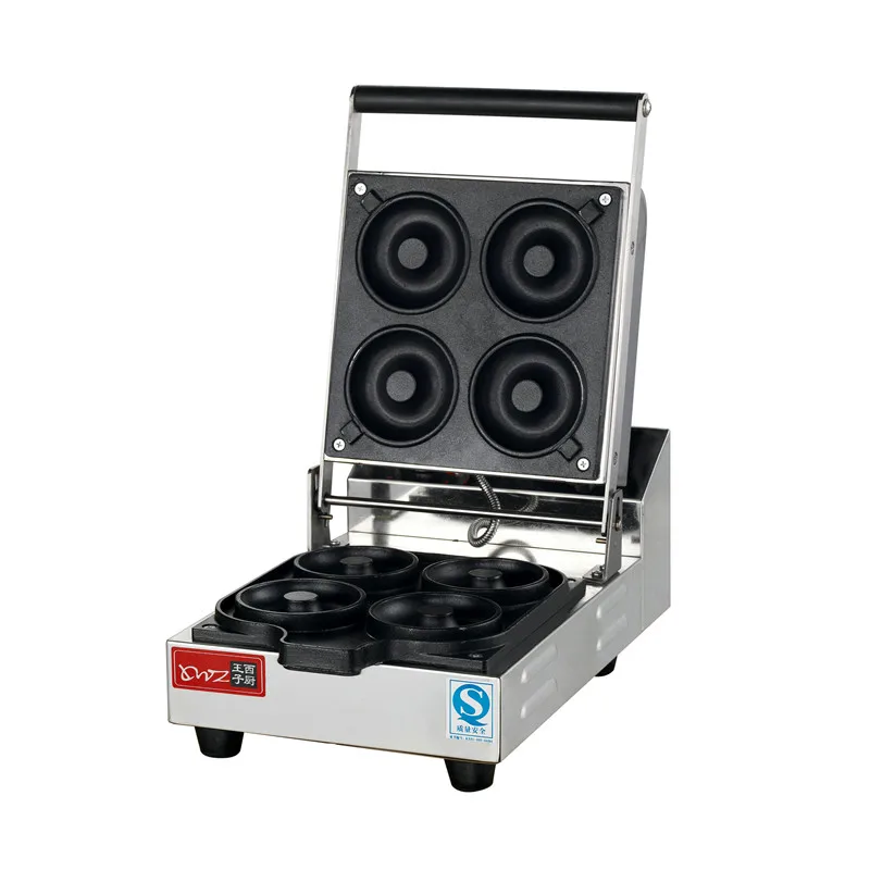 

Машина для пончиков с 4 отверстиями, машина для вафель, конусы, оборудование для выпечки, закусок, мультяшная машина для торта, круглая машина для кексов, коммерческий аппарат для маффинов