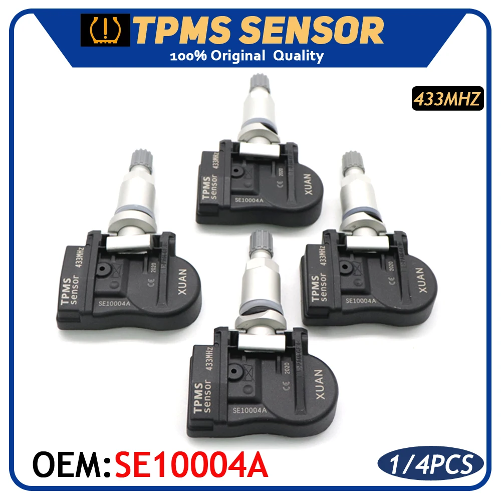 TPMS Programmable Tire Pressure Sensor SE10004A Fit For Chrysler Dodge Ford Jeep Lincoln Volkswagen Volvo 433Mhz | Автомобили и