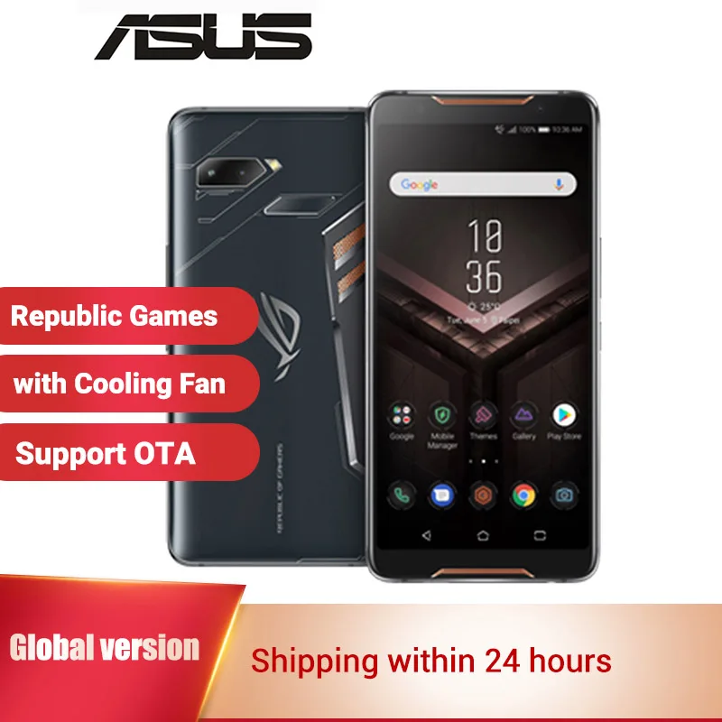 International Asus ROG Phone ZS600KL Gaming Smartphone 512GB 128GB ROM 8GB RAM 6&quot Snapdragon 845 Octa core Game Mobile | Мобильные