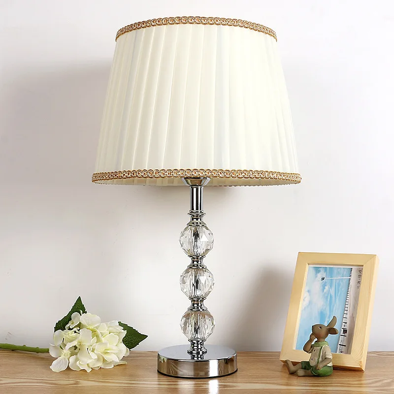 

Modern Crystal Lamp lighting bedroom bedside lamp luxury fashion crystal table lamp Abajur bedside hotel table lamp k9 Luxury