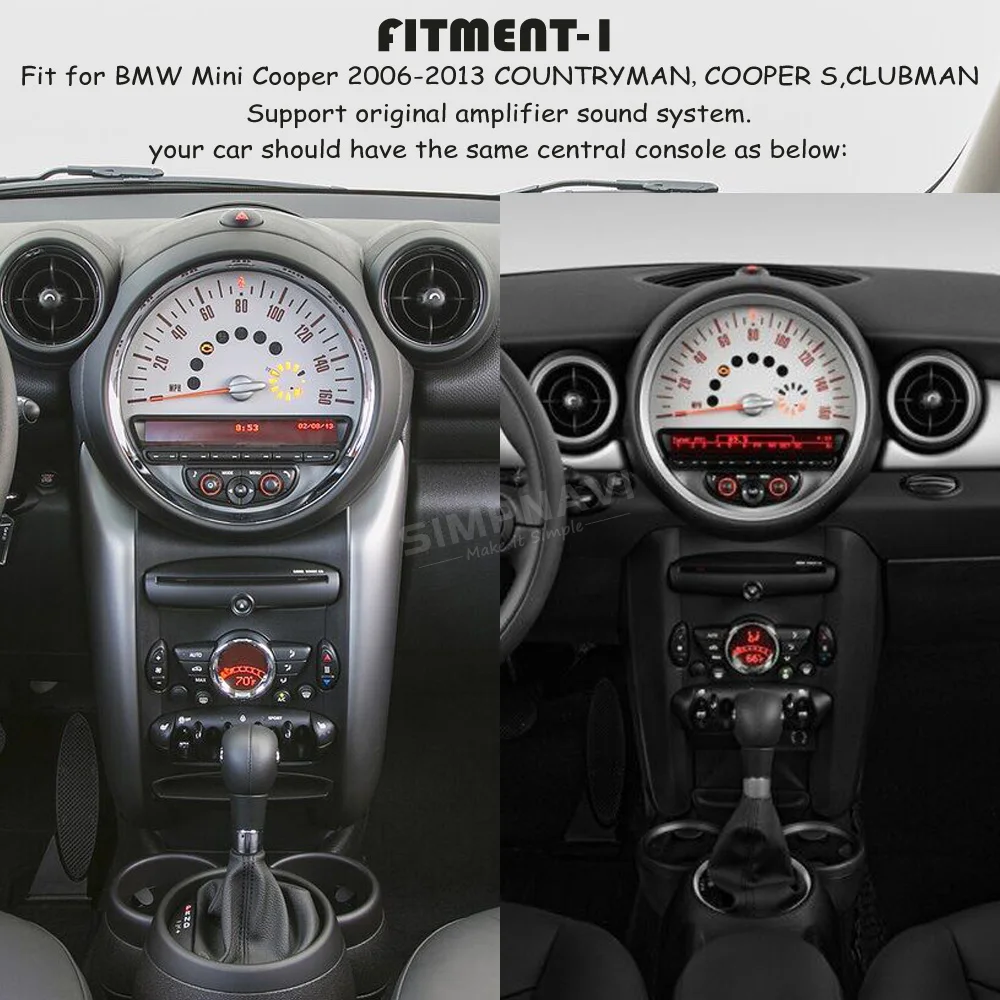 Android 10 0 Car Radio For Bmw Mini Cooper Countryman Cooper S Clubman 06 13 Built In Carplay Androidauto Dsp Bluetooth 5 0 Car Multimedia Player Aliexpress