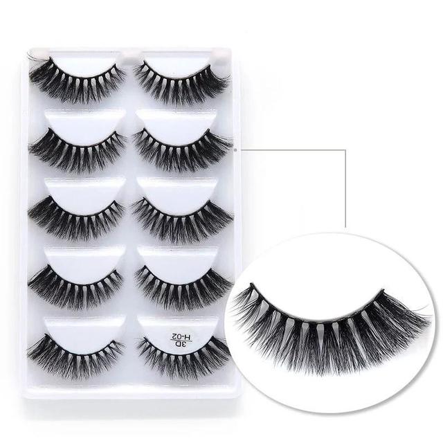 Pairs Multipack 3D Mink Lashes False Eyelashes Handmade Wispy Fluffy Long Lashes Natural Eye Makeup Tools Eye Lashes H13 E08