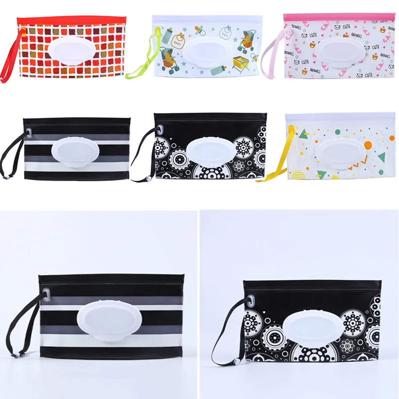 

Eco-Friendly Easy-carry Wipes Container EVA Wet Wipes Bag/case Flip Extraction Portable Wet Wipes Cover for Stroller No Wipes