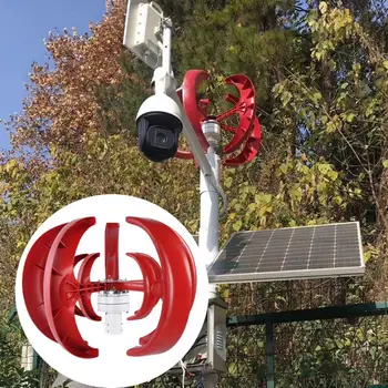 

100W 5-Blade Wind Generator NE-100R Windmill Street Lamp Monitors Vertical Generator Wind Generator