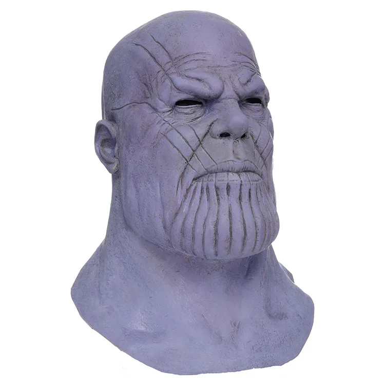 Kopen Prachtige Marvel Superheld Wapen Party Props Cosplay Thanos Latex Maskers Halloween Party Collection Props Integraalhelm