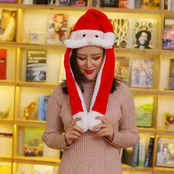 

Prick-eared Movable Santa Claus Elk Ears Hat Doll Toy Christmas Halloween Gift