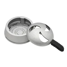 Металлический материал полумесяц отверстие Одной ручкой аксессуары ветрозащитный Tobacoo кальян уголь держатель