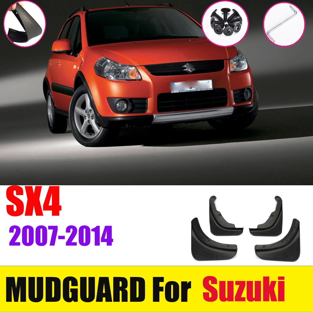 Брызговик для Suzuki SX4 SX 4 2007- хэтчбек кроссовер крыло брызговик аксессуары для брызговиков