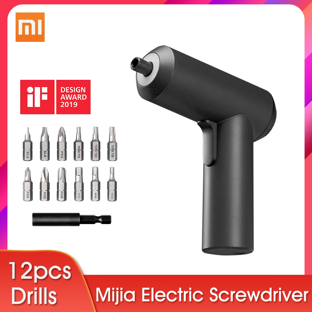 2019 Xiaomi Mijia электрическая отвертка 3 6 В 2000 мАч аккумулятор Запатентованная