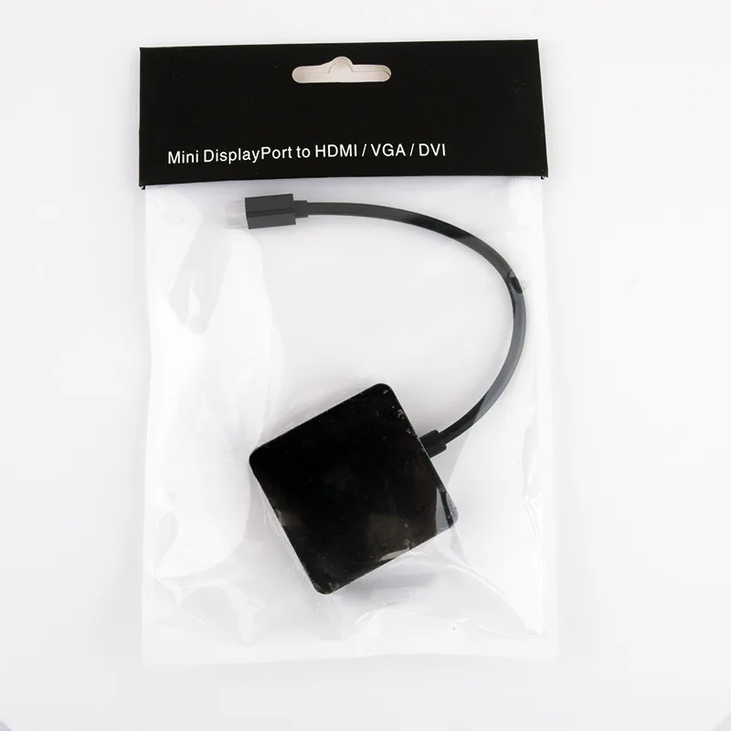 Прямая поставка с фабрики Мини DP Displayport для VGA+ HDMI+ DVI Конверсионный кабель Thunderbolt Macbook
