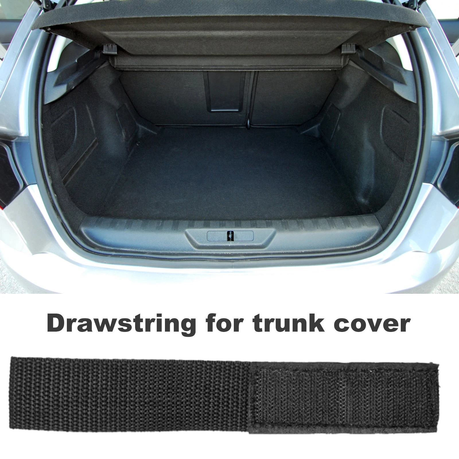 Black For Tesla Model Y Rear Trunk Rope DrawString Open Tail Box Cover Handle Pull Straps Car Accessories ModelY Gadgets
