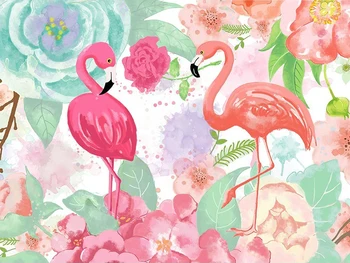 

Full 5D Diy Daimond Painting Cross-stitch Pink Flamingo 3D Diamond Painting Round Rhinestone Painting Embroidery Diamant Animals