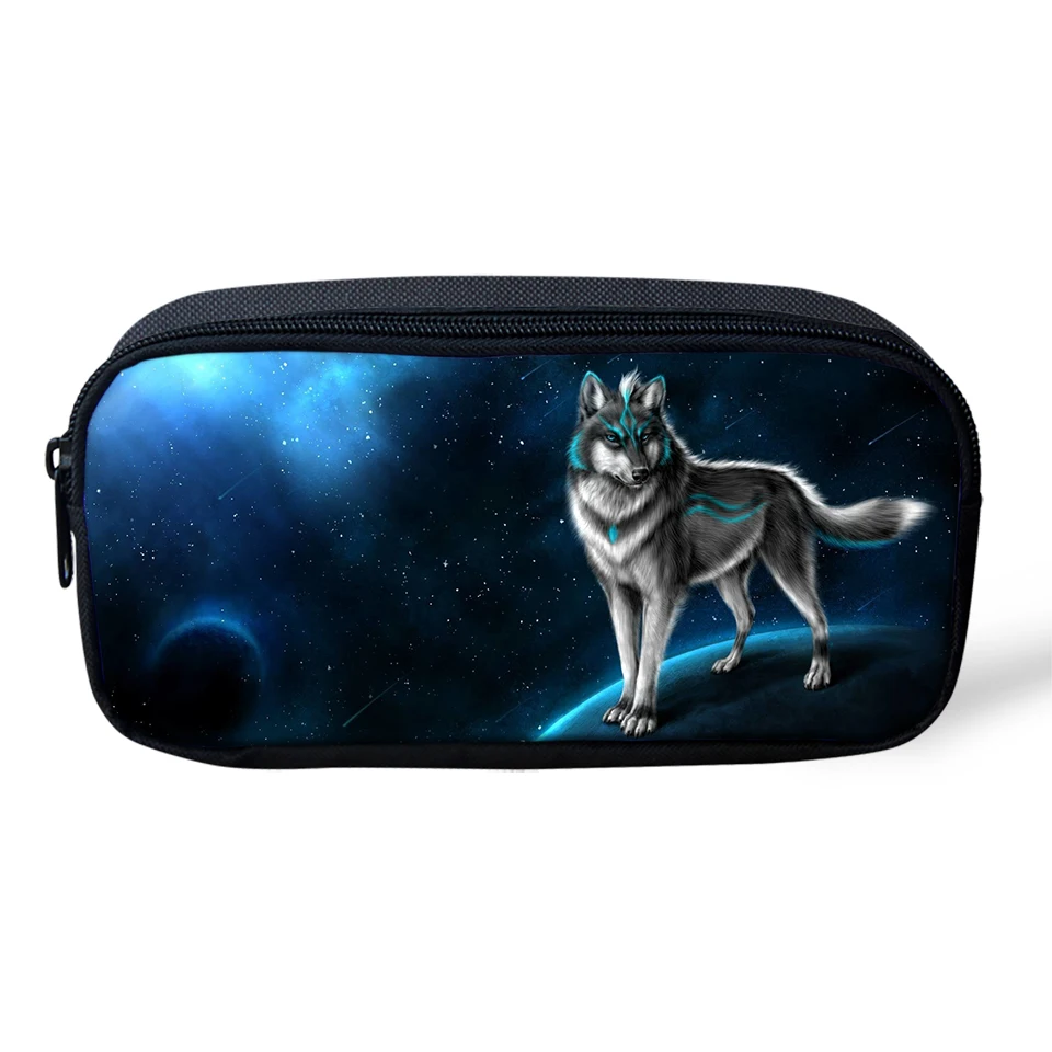 CDWX3775K HaoYun пенал для детей "Fantasy Wolf" шаблон студентов ящик мультфильм животных детские школьные пеналы для ручек девочек косметичка - Цвет: CDWX3775K