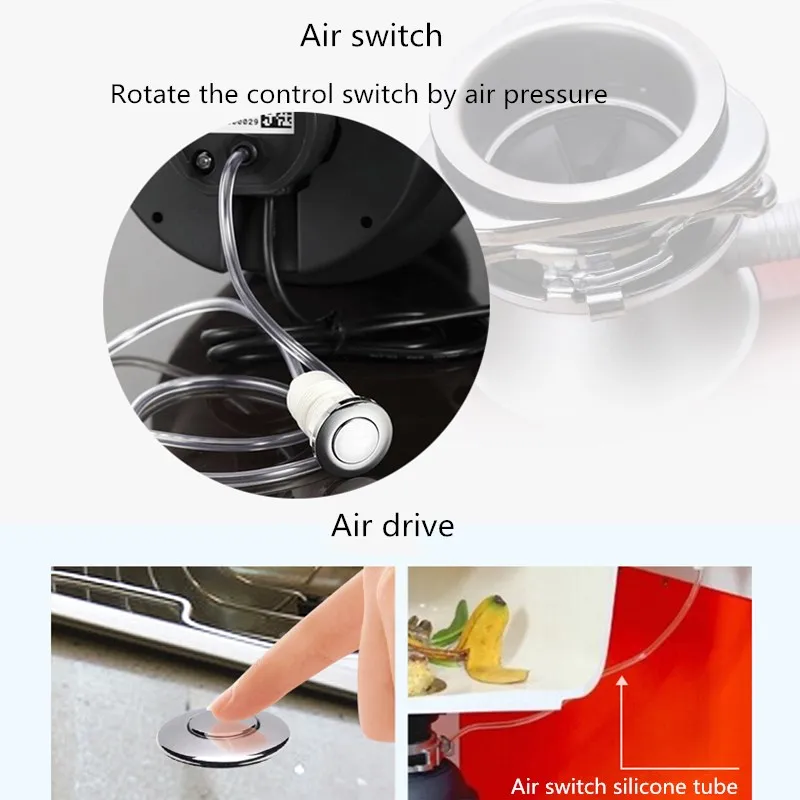 Food Waste Disposers Household Kitchen Waste Processor Sink Drain Pipe Kitchen Waste Under The Food