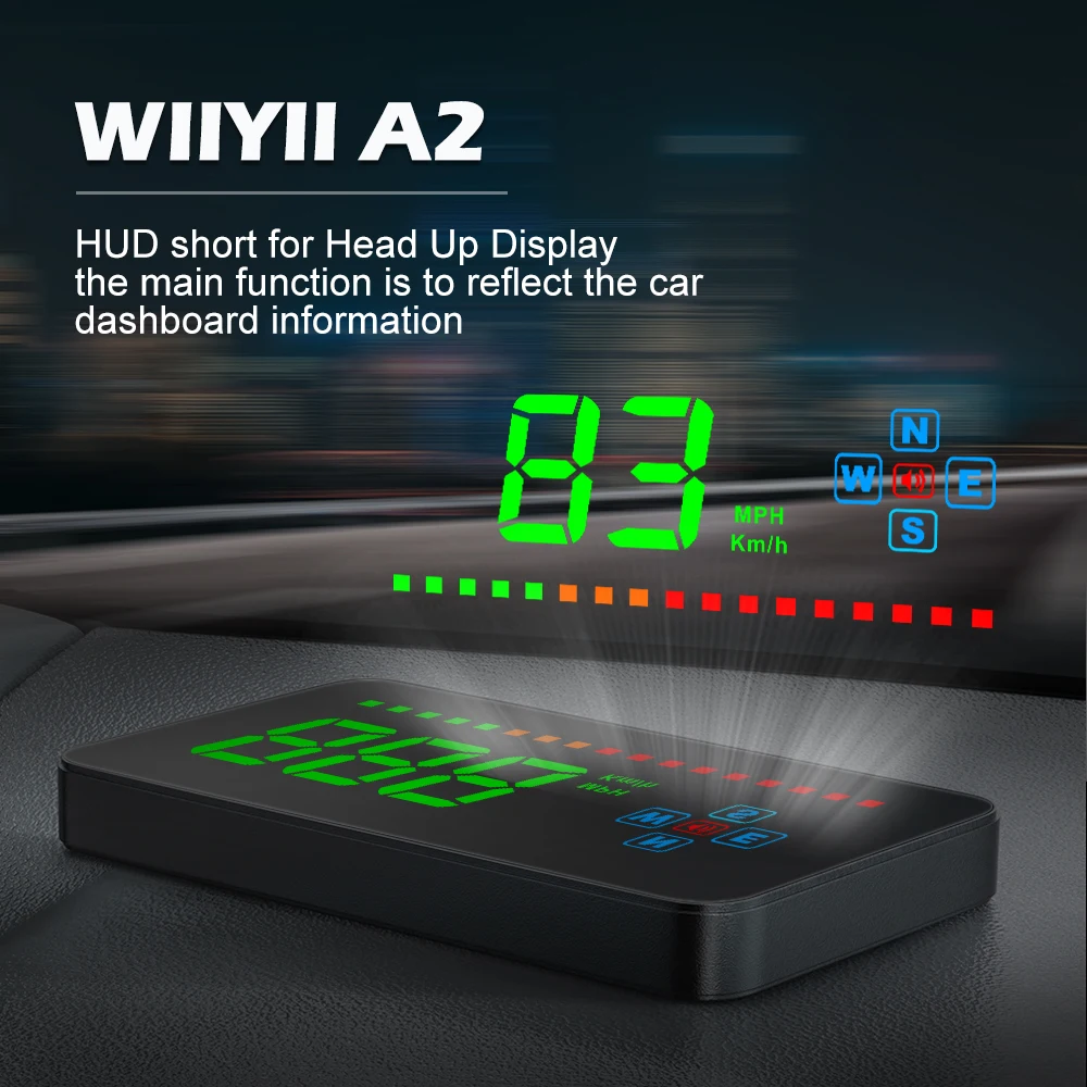 WiiYii A2 GPS HUD  ÷  ӵ,  ڵ  , ӵ 溸, ڵ ׼