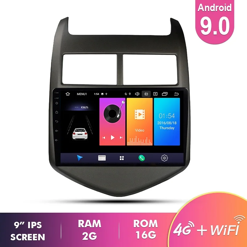 2G16G IPS EKIY " ips Android 9,0 Автомобильный мультимедийный радио для Chevrolet AVEO 2011-2013 Авторадио 2 din стерео Navi gps навигация 4G плеер - Цвет: 2G16G IPS