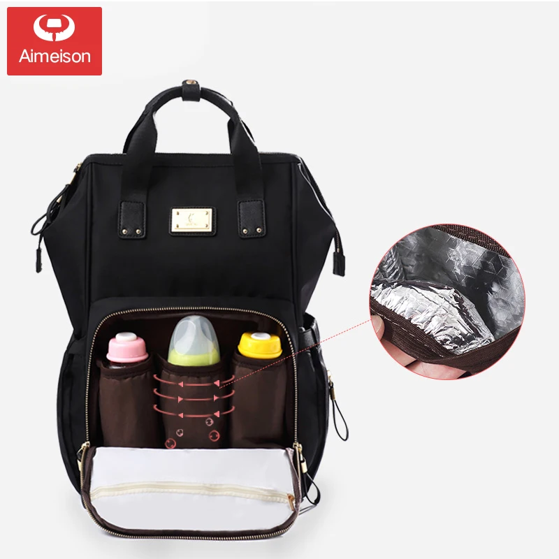 Mummy bag 2019 new fashion female maternal and child package shoulder portable multi-function large capacity mother bag out